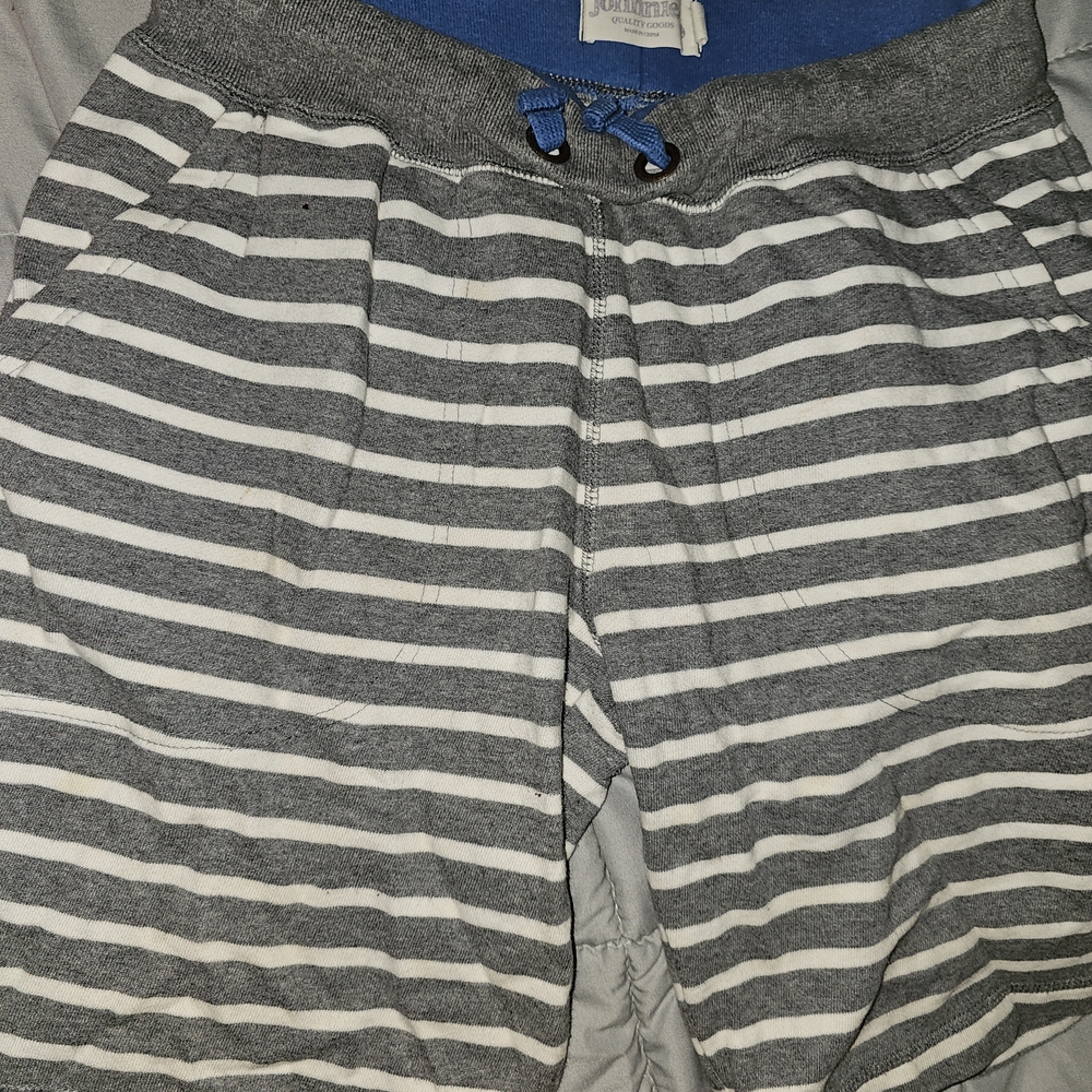 Annie Kids Striped Gray and White Shorts